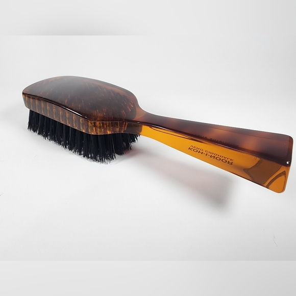 Rectangular Boar Bristle Hairbrush - 6.8 x 1.8 in. - Cellulose Acetate Handles - Picture 5 of 10
